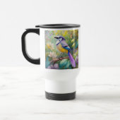 Violet Tufted Jay Fantasy Bird Reisbeker (Links)