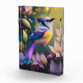 Violet Tufted Yellow Breasted Fantasy Bird Fotoblokken (Rechts)