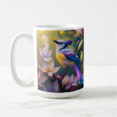 Violet Tufted Yellow Breasted Fantasy Bird Koffiemok (Links)