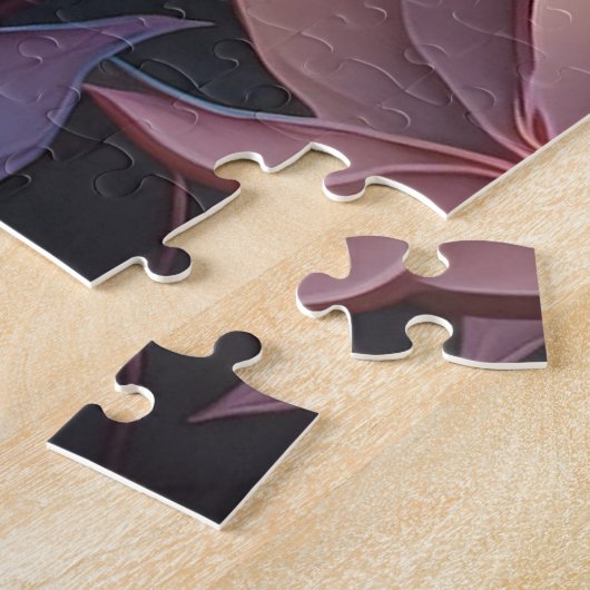 Violet Tufted Yellow Breasted Fantasy Bird Legpuzzel (Zijkant)