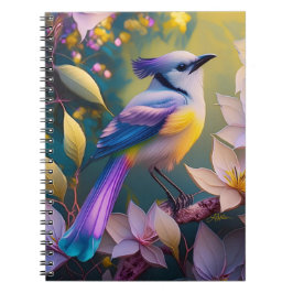 Violet Tufted Yellow Breasted Fantasy Bird Notitieboek