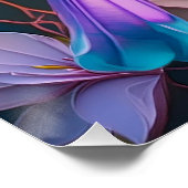 Violet Tufted Yellow Breasted Fantasy Bird Perfect Poster (Hoek)