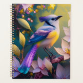 Violet Tufted Yellow Breasted Fantasy Bird Planner (Voorkant)