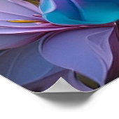 Violet Tufted Yellow Breasted Fantasy Bird Poster (Hoek)