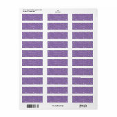 violet tuinelegant floral Return Label (Full Sheet)