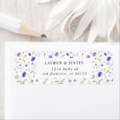 violet tuinelegant floral Return Label (Insitu)