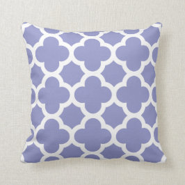 Violet Tulip Quatrefoil Pillow Kussen