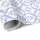 Violet Tulip & White Damask Gift Wrap Cadeaupapier (Rol Hoek)