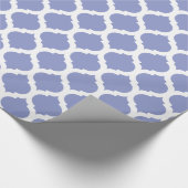 Violet Tulip & White Moroccan patroon Cadeaupapier (Hoek)
