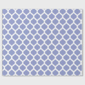 Violet Tulip & White Moroccan patroon Cadeaupapier (Vlak)