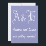 Violet Tulip & White Wedding Invitation Kaart<br><div class="desc">Deze eenvoudige violettulp en witte kleurige trouwuitnodiging zouden zowel geavanceerde,  elegante bruiloften als casual bruiloften aankunnen. De kleur violettulp is mooi en romantisch en ook een kleur die er zelf in komt als trouwkleur dit jaar.</div>