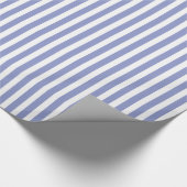Violet Tulp & White Striped Pattern Cadeaupapier (Hoek)