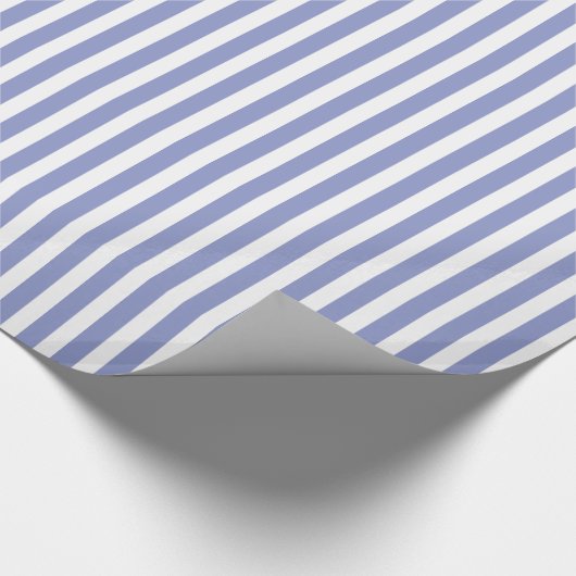 Violet Tulp & White Striped Pattern Cadeaupapier (Hoek)