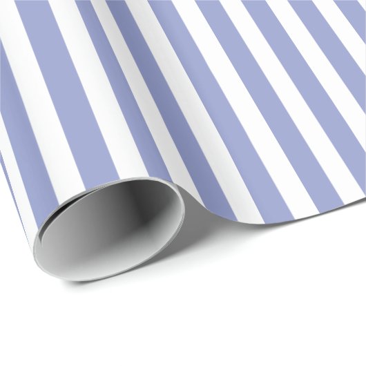 Violet Tulp & White Striped Pattern Cadeaupapier (Rol Hoek)