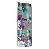 Violet tulpen: Grijze wilde bloemen Thermosbeker (Geroteerd rechts)