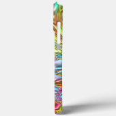 Violet Turquoise Oranje roze omroepletterpatroon Case-Mate iPhone Case (Achterkant / Links)