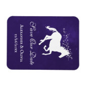 Violet Unicorn sparen de Datum Magnet Magneet (Horizontaal)