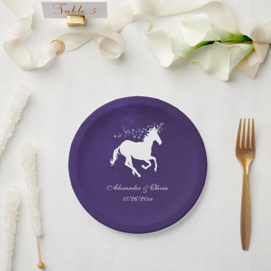 Violet Unicorn Weddenschap Bord (Huwelijk)