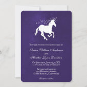 Violet Unicorn Weddenschap Kaart (Voorkant)