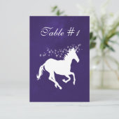 Violet Unicorn Weddenschappen Kaart (Staand voorkant)