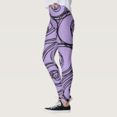 VIOLET VAN HET WISSELPATROON ULTRA door Slipperywi Leggings (Links)