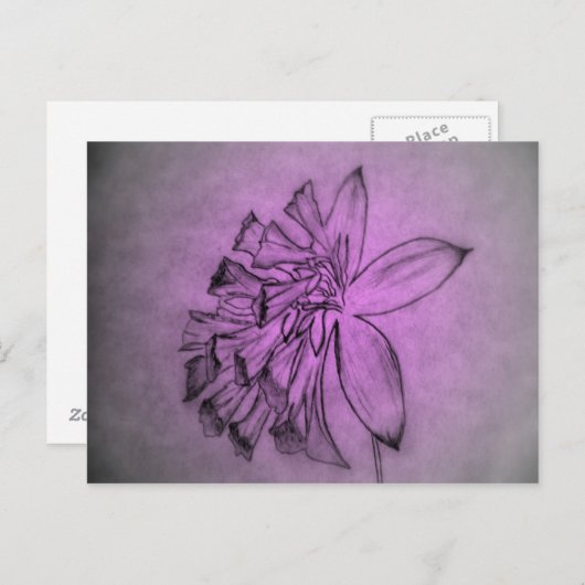 Violet ventilator briefkaart (Voorkant / Achterkant)