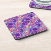 Violet-verrukte textuur bier onderzetter (Linkerzijde)