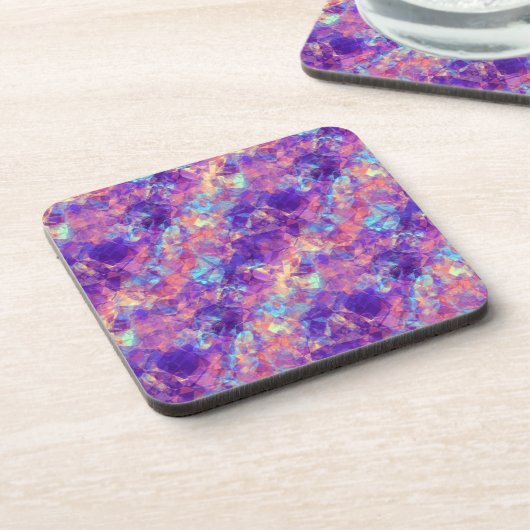 Violet-verrukte textuur bier onderzetter (Linkerzijde)