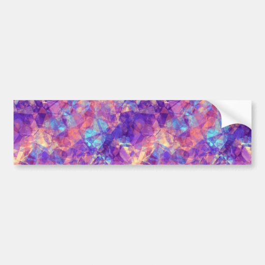 Violet-verrukte textuur bumpersticker (Voorkant)