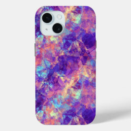 Violet-verrukte textuur iPhone 15 case