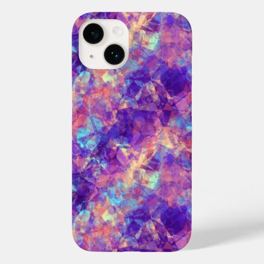 Violet-verrukte textuur Case-Mate iPhone case (Achterkant)