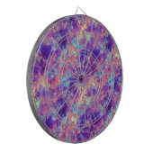 Violet-verrukte textuur dartbord (Voorkant Links)