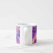 Violet-verrukte textuur espresso kop (Achterkant)