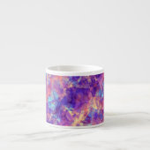 Violet-verrukte textuur espresso kop (Voorkant)