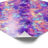 Violet-verrukte textuur foto afdruk (Hoek)