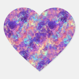 Violet-verrukte textuur hart sticker