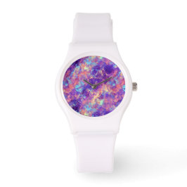 Violet-verrukte textuur horloge