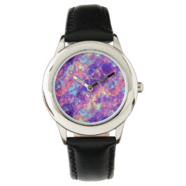 Violet-verrukte textuur horloge