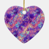 Violet-verrukte textuur keramisch ornament (Achterkant)