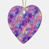 Violet-verrukte textuur keramisch ornament (Links)