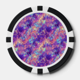 Violet-verrukte textuur pokerchips