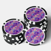 Violet-verrukte textuur pokerchips (Opstapeling)