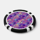 Violet-verrukte textuur pokerchips (Enkel)