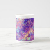 Violet-verrukte textuur porselein kop (Voorkant)