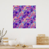 Violet-verrukte textuur poster (Keuken)