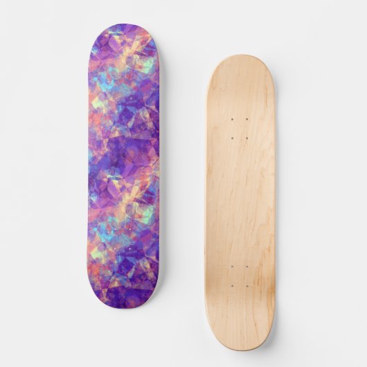Violet-verrukte textuur skateboard (Voorkant)
