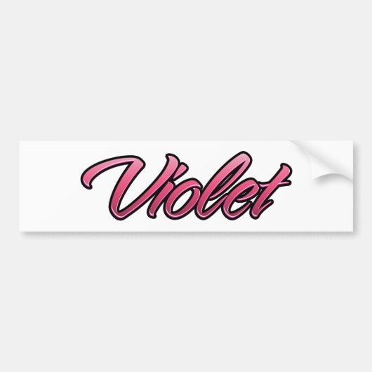 Violet vervaagd roze Aufkleber Sticker (Voorkant)