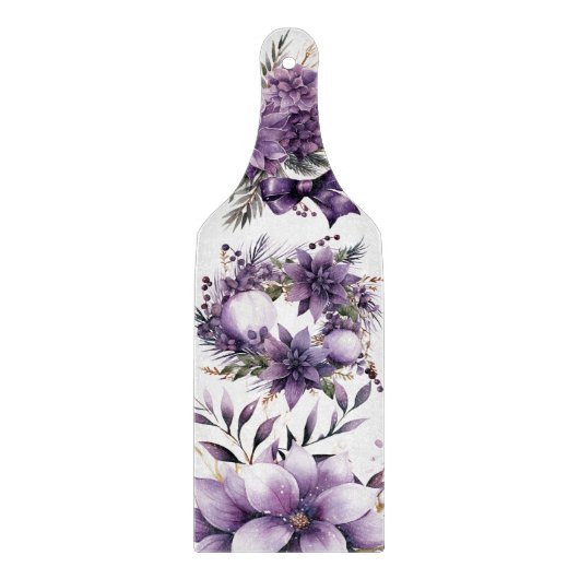 Violet Vineyard: Een bloemengeweld Snijplank (Voorkant)