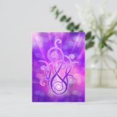 Violet vlam / Violet Fire Briefkaart (Staand voorkant)