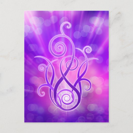 Violet vlam / Violet Fire Briefkaart (Voorkant)